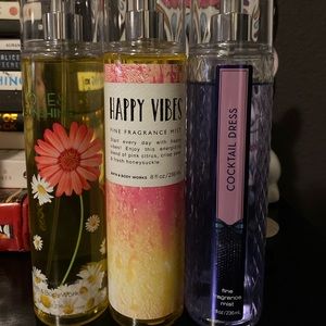 Bath & body works body sprays